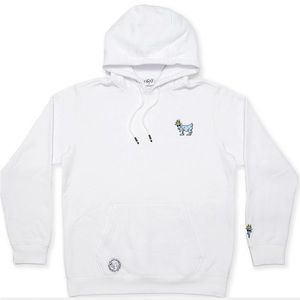 GOAT white Hoodie